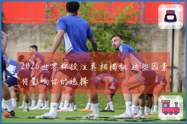 2026世界杯投注真相揭秘 这些因素将影响你的选择